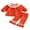Orange, variant on RUINIXCW Toddler Baby Girl Halloween Outfit Infant Baby Girls Fall Clothes Cute Pumpkin Ghost Embroidery Long Sleeve Babydoll Shirt Tops Ruffled Flare Pants Set
