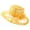 Yellow_001, variant on Fgnfyis Women‘S Flower Headdress Hat for Wedding, Sun Hat with Shade for Seaside and Beach - Women‘S Hats RD1_001