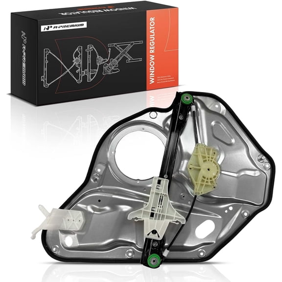 A-Premium Rear Left Driver Side Electric Power Window Regulator Without Motor Compatible with Volkswagen Jetta 2009-2014