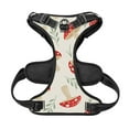 thumbnail image 5 of Lsque Cartoon Flat Mushrooms Dog Harness, No-Pull Pet Harness with 2 Leash Clips, Adjustable Soft Padded Dog Vest with Easy Control Handle for Large Dogs-Medium, 5 of 9