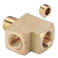 thumbnail image 1 of Thread Tee Fitting, 1000 PSI High Strength  Brass Pipe Tee Portable  For Replacement, 1 of 8