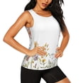 thumbnail image 2 of Balery Watercolor Floral Camiseta sin mangas estampada ligera para mujer, tops de entrenamiento sin mangas, camisetas de yoga transpirables de secado rápido.-X-Large, 2 of 7