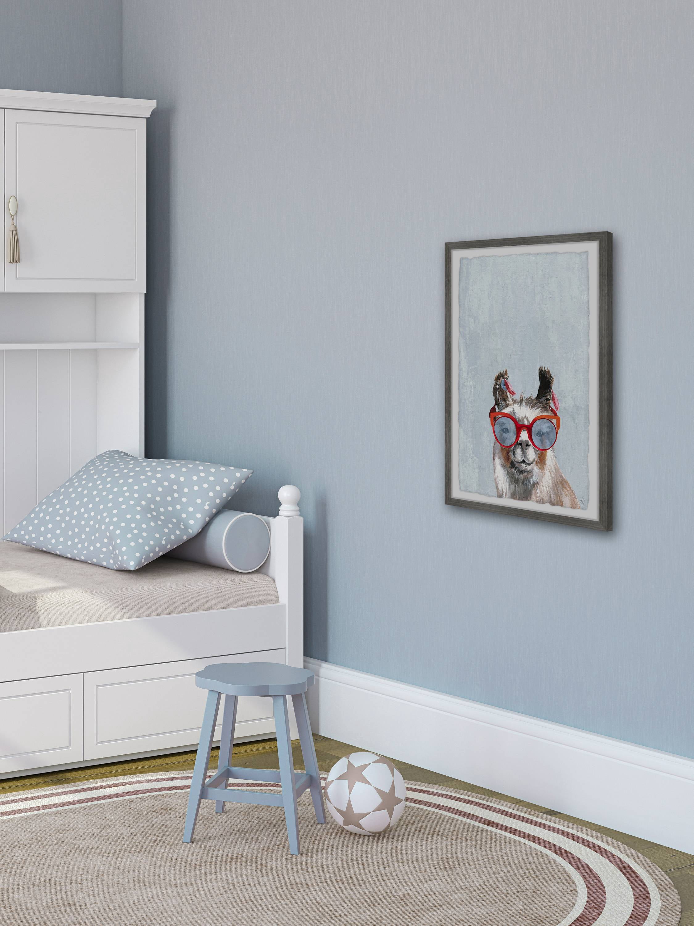 Marmont Hill Llama Retro Sunnies Framed Wall Art