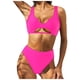 thumbnail image 1 of Bikini cómodo para mujer, traje de baño de dos piezas calado sólido, conjunto de ropa de playa OAVQHLG3B Store  lin121212, 1 of 4