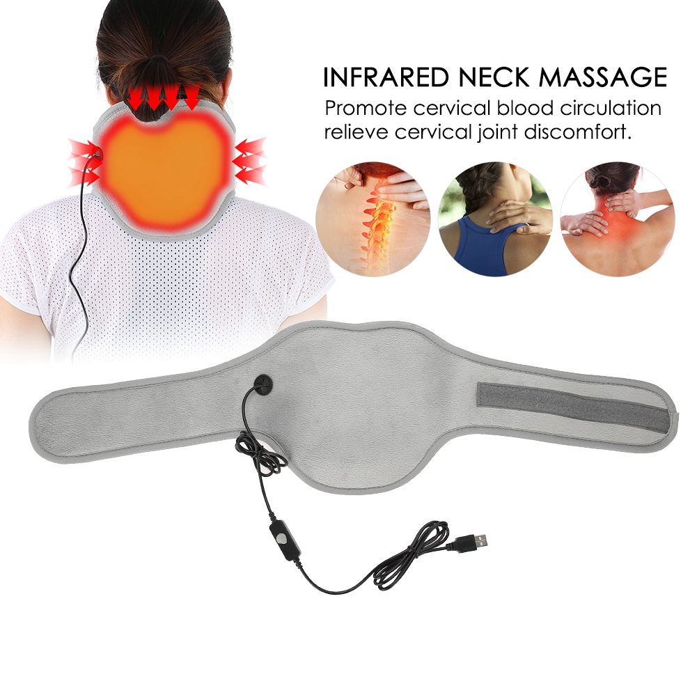 OTVIAP Heating Neck Wrap,Unisex Far Infrared Heating Neck Massage Neck Pain Relive Health Care