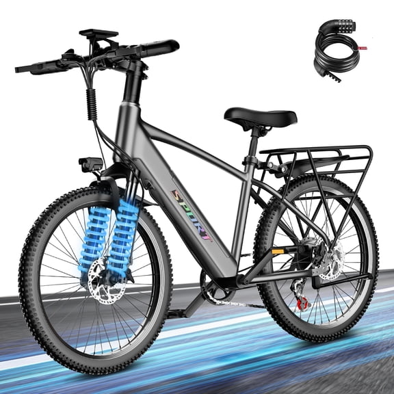 Electric Mountain Bike for Adults, 1500W Peak UL2849 Ebike with 48V 12Ah Removable Battery, 26 inch Electric Bicycles,E-Bike for Adult, Step-Thru,7-Speed, Up to 25MPH 65 Miles