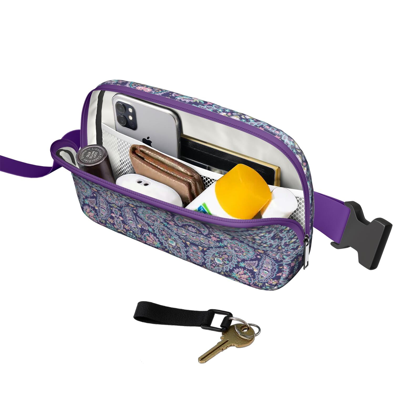 Nokogo Women's Fashionable Purple Running Belt