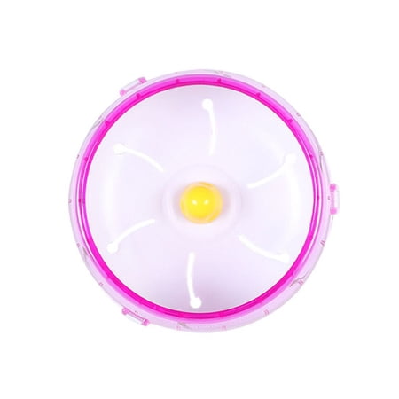 Disc Toy Small Animal Accessories Gifts Jogging Wheel Golden Bear Gerbil Cage Guinea Pig Hamster Running Wheel PINK 17.5CM