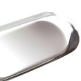 thumbnail image 3 of Metal Storage Tray Oval Stainless Steel Tray Snack Fruit Cosmetics Jewelry Storage Organizer Silver Large, 3 of 5