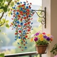 thumbnail image 1 of Faux Flower Violet Orchid Discus Wall Hanging Outdoor Garden Photography Set Decoration, 1 of 6