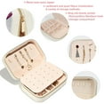 thumbnail image 3 of Whale Velvet Portable Earring Organizer Box with Removable Compartment - Ideal Travel Organizer and Jewelry Box Gift, 3 of 7