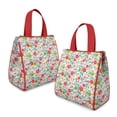 thumbnail image 2 of Pioneer Flower Floral Print Pattern Insulated Lunch Bag for Women & Adults,Large Portable Soft Cooler Lunch Bag,Thermal Food Storage Tote with Pearl Cotton,8.66L,8.75x5.75x9.5 Inch, 2 of 6