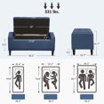 thumbnail image 6 of CQSXDA Comfortable Upholstered Storage Ottoman Bench With Lift Top Design And Quality Rubberwood Legs For Your Entryway, 6 of 8