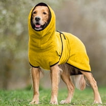 Ediodpoh Autumn and Winter Cute Pet Clothes Pet Dog Thick Warm Clothing Supplies Pet Sweater Yellow XXXXXL