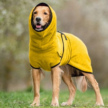 Ediodpoh Autumn and Winter Cute Pet Clothes Pet Dog Thick Warm Clothing Supplies Pet Sweater Yellow XXXXXL