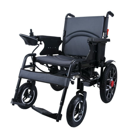 City Hopper Electric Wheelchair with 16-inch Rear Wheels, 500W Motor, 24V–12AH Battery, Easily Foldable, Joystick Controlled, Powered Mobility Aid