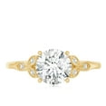 thumbnail image 4 of Rosec Jewels Lab Created Diamond Designer Engagement Ring - EF-VS Quality - Ready To Gift, 18K Yellow Gold, US 7.00, 4 of 8