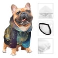 thumbnail image 3 of Fotbe 2025 New Year 5 Print Small Dog Sweater Hoodies Pet Grey Hooded Soft Fleece Sweatshirts with Pocket Fall Winter Puppy Cat Sweaters Warm Clothes-Small, 3 of 7