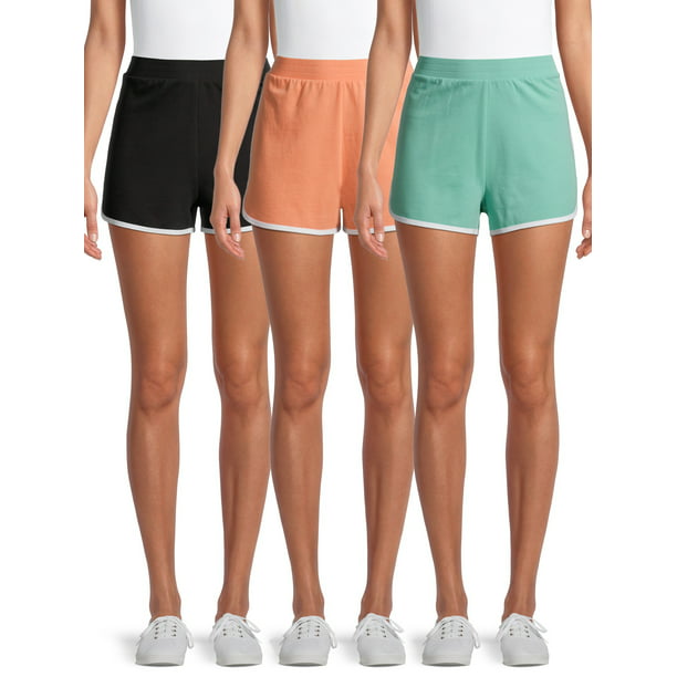No Boundaries Juniors’ Core Shorts, 3-Pack - Walmart.com
