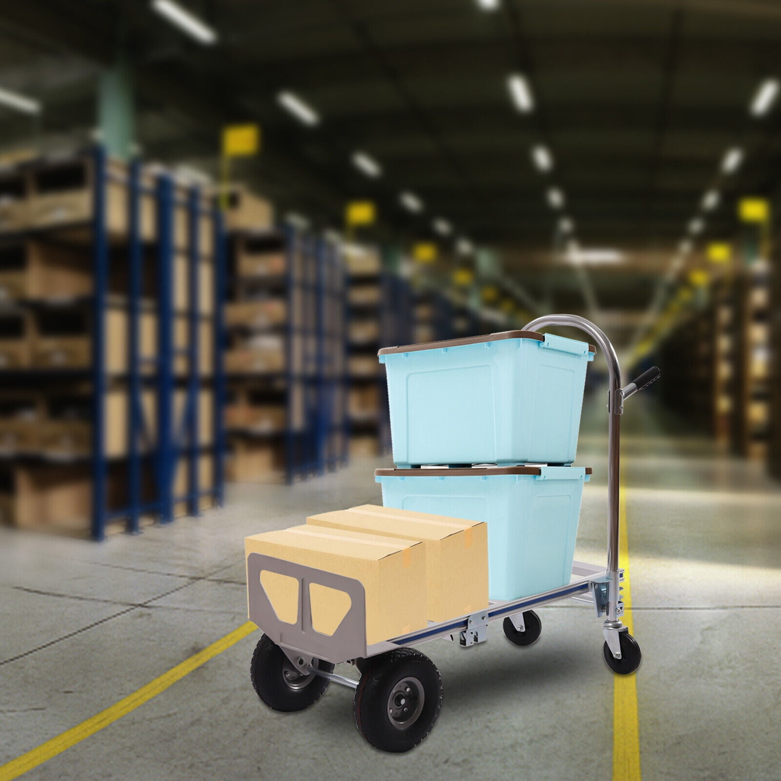 Miumaeov Convertible Dolly Cart Industrial Hand Truck Dolly Cart with