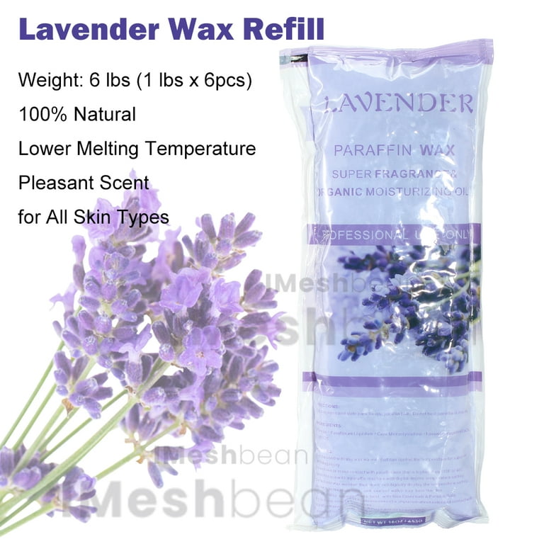 iMeshbean 6LBS Paraffin Wax Refills Hands Feet Moisturizing Paraffin Bath  Therapy Lavender Wax for Hands Feet 