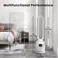 thumbnail image 2 of VAJIAZA 35" Bladeless Tower Fan with Remote, 1000CFM Quiet Cooling Air Circulator with 3 Modes & 3 Speeds, 12H Timer, 60° Oscillation, Recommended Use in Home, 2 of 6