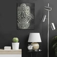 thumbnail image 6 of Luxe Metal Art 'Night Hamsa I' by Chariklia Zarris Metal Wall Art, 16"x24", 6 of 9