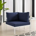 thumbnail image 6 of Modway Harmony Aluminum and Fabric Patio Corner Chair in Gray/Navy, 6 of 6