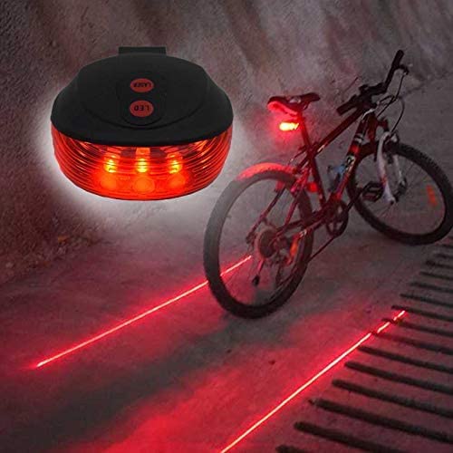 Feu Arrière Vélo Rechargeable USB – 5 LEDs, étanche – Pour Sécurité Et Visibilité