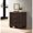 Dark Brown, variant on White 2-Drawer Nightstand with Hidden Jewelry Tray for Bedroom, Secret Storage, Wood Nightstand Table with Drawers, 26 Inch Tall