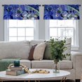 thumbnail image 4 of LALILO Kitchen Curtain Valance Art Oil And Acrylic Color Rod Pocket Window Curtain 52"x 18" Set of 2, 4 of 5