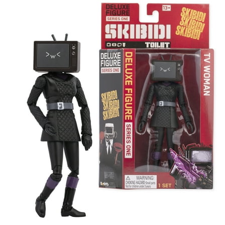 Skibidi Toilet Deluxe TV Woman Figure, Collectible Figures, Officially Licensed Skibidi Toilet Merch