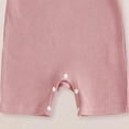thumbnail image 3 of CAICJ98 Newborn Baby Boy Girl Clothes Checkered Plaid Romper Jumpsuit Short Sleeve One-Piece Bodysuit Infant Summer Outfit (Pink,12-18 Months), 3 of 4