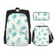 thumbnail image 1 of Disketp Turtle Mochila Estampada de Gran Capacidad con Lonchera y Estuche, Set de 3 Piezas para Estudiantes, 1 of 7