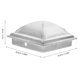 thumbnail image 2 of OUNONA 4Ud Tapas Para Postes De Metal Color Plata Resistentes A Intemperie Con Decorativo, 2 of 6