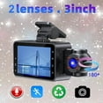 thumbnail image 6 of 1080P HD Dash Cam, 3inch IPS Screen, WiFi Connection, 170° View Angel Camera, Loop Recording, 24H Parking Mode, Support 128GB Card(Not Include), 6 of 6