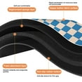 thumbnail image 4 of Super Soft, Absorbent Long Bath Mat: Checkered Non-Slip Bathroom Runner Rug. Microfiber, Easy Clean Floor Mats for Bathtub Showers, 20x32in, 4 of 5