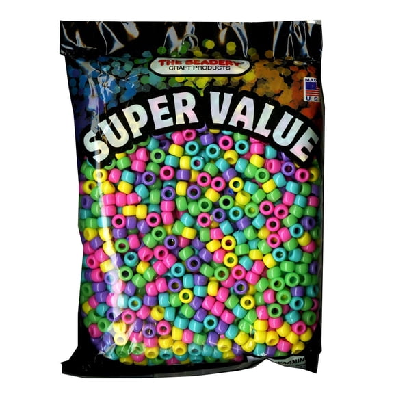 The Beadery Candy Colors Pony Bead Value Pack