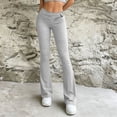 thumbnail image 2 of Edvintorg Pants for Women Fashion Solid Color High Waisted Stretchy Casual Trousers Plus Size Womens Clothing, 2 of 6