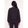 thumbnail image 4 of Women's Rhinestone Drop Shoulder Fleece Lined Sweatshirt, 4 of 4