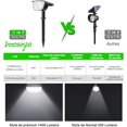 thumbnail image 4 of Paquete de foco solar para exteriores, 30 lámparas solares LED, reflector solar ajustable IP67 a prueba de agua con panel solar, iluminación solar para exteriores de 180 ° para jardín, camino al aire, 4 of 5