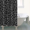 thumbnail image 4 of Black Leopard Print Shower Curtain 36"x72" ,Bathroom Decorative Shower Curtains Set with 12 Hooks,Modern Waterproof Washable Shower Curtain, 4 of 6