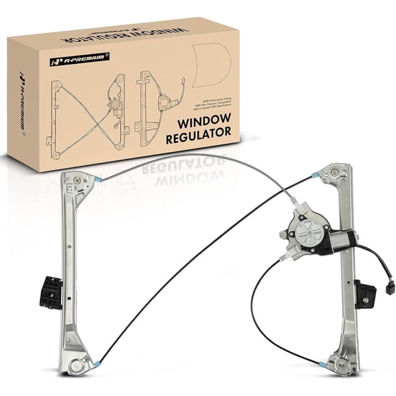 A-Premium Front Driver Side Power Window Regulator with Motor (2-Pin) | Compatible with BMW E46 323Ci 2000, 328Ci 2000, 325Ci 2001-2006, 330Ci 2001-2006, M3 2001-2006