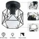 thumbnail image 5 of Lámpara de techo industrial retro en jaula de metal negro, lámpara de techo industrial de hierro forjado, lámpara de araña para sala de estar, lámpara de techo colgante industrial, lámpara de araña, 5 of 5
