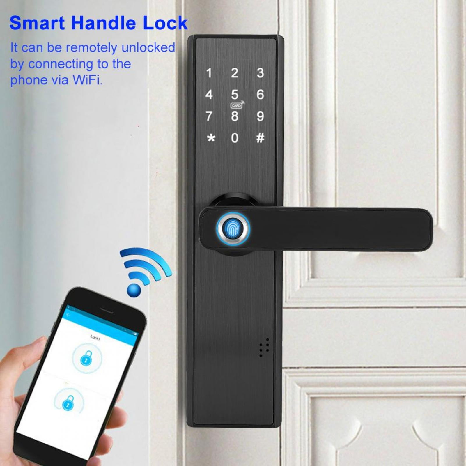 Keyless Locks H-GANG CODE Smart Digital Doorlock Security Entry Password+RF Card 