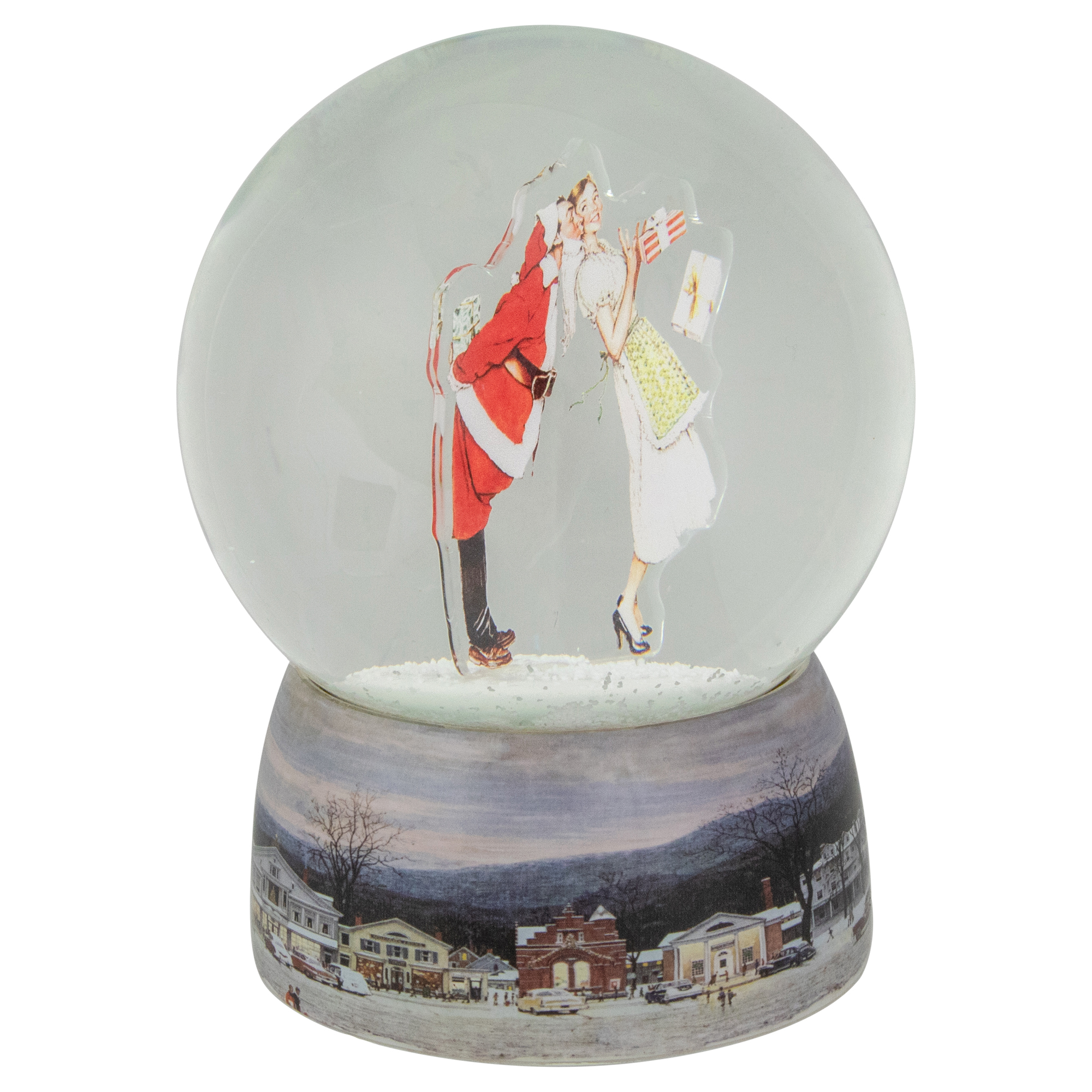 Northlight Norman Rockwell "Christmas Surprise" Snow Globe - 6.5"