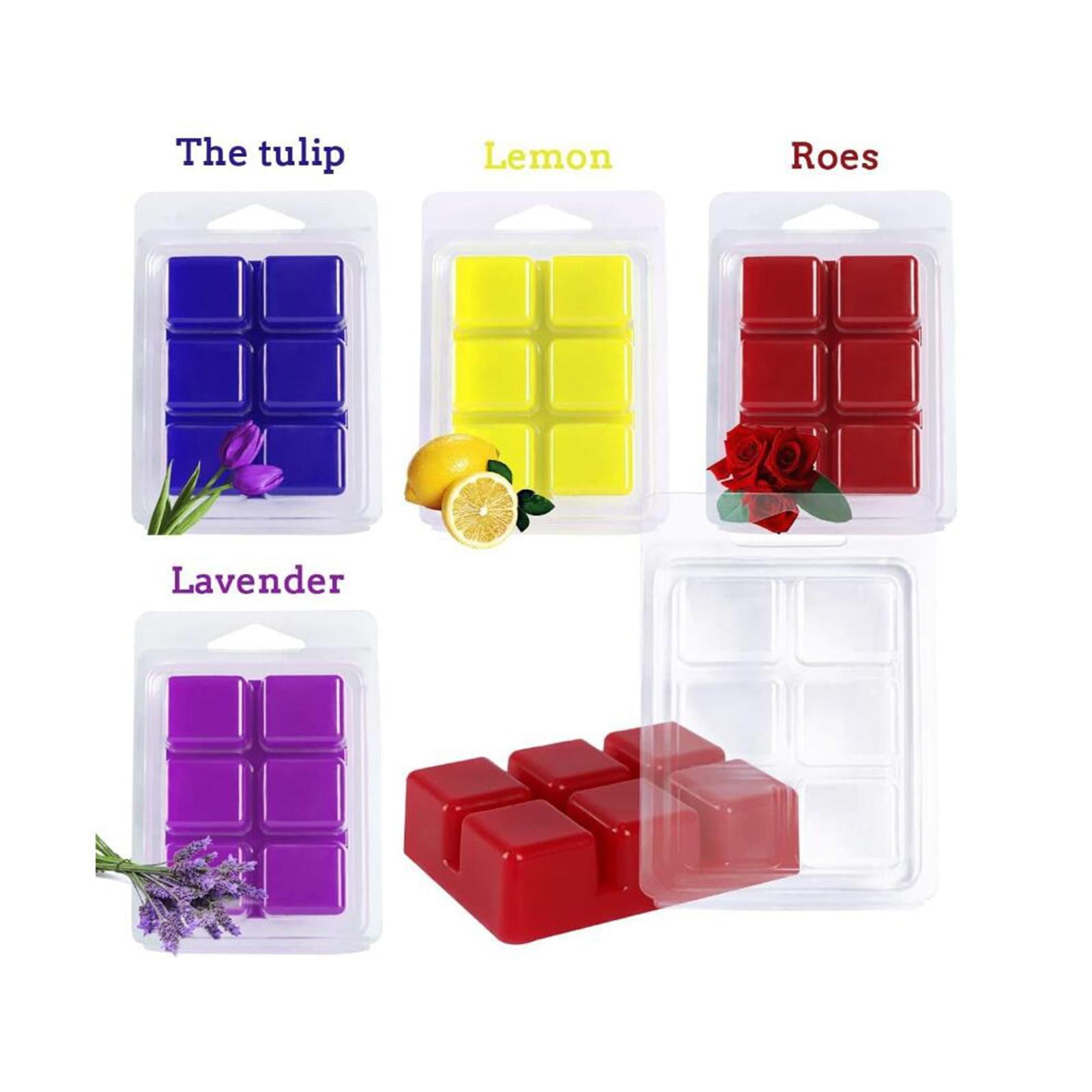 GUOOL 100Pcs Candles Melt Clamshells Molds Easy to Use Handmade Supplies Candle Making