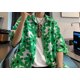 thumbnail image 2 of Camisas De Vestir Para Hombre Manga Larga Camisa de vestir de manga corta hawaiana con estampado floral suelto para hombre (Green, L), 2 of 7