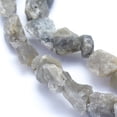 thumbnail image 3 of Raw Rough Natural Labradorite Beads Strands Nuggets 6~12x6~10x5~8mm Hole: 0.7mm about 48pcs/strand 15.75 inch(40cm), 3 of 3
