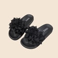 thumbnail image 6 of Flat Sandals Women Flower Decoration Solid Color Open Toe Dressy Comfortable Walking Lightweight Summer Cute Sandals, 6 of 6